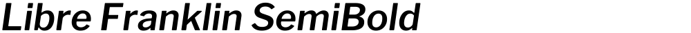 Libre Franklin SemiBold