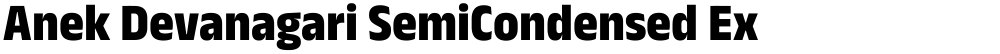 Anek Devanagari SemiCondensed ExtraBold