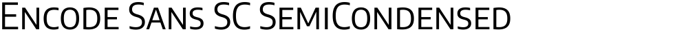 Encode Sans SC SemiCondensed