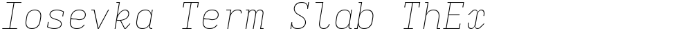 Iosevka Term Slab ThEx