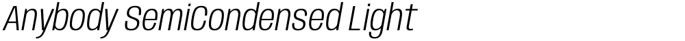 Anybody SemiCondensed Light