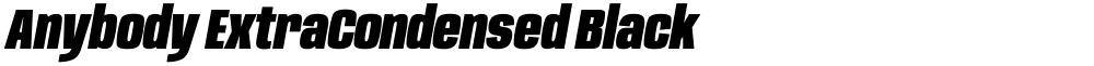 Anybody ExtraCondensed Black