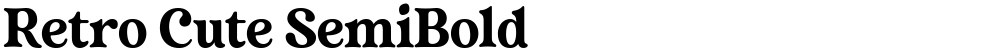 Retro Cute SemiBold