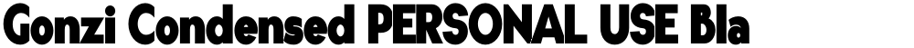 Gonzi Condensed PERSONAL USE Black