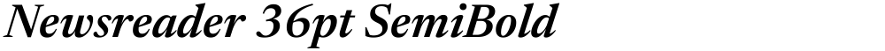 Newsreader 36pt SemiBold