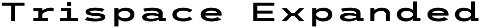 Trispace Expanded SemiBold