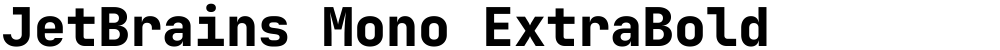 JetBrains Mono ExtraBold