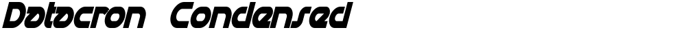 Datacron Condensed