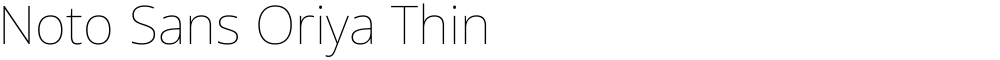Noto Sans Oriya Thin