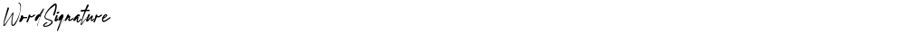 WordSignature