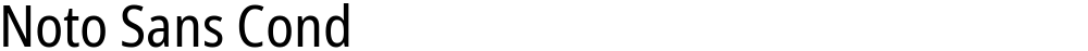 Noto Sans Cond
