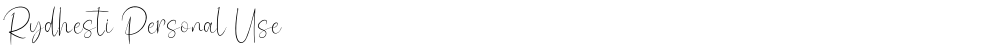 Rydhesti Personal Use