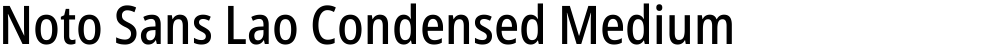 Noto Sans Lao Condensed Medium