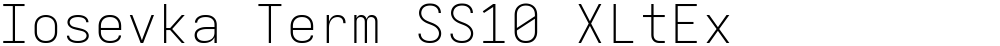 Iosevka Term SS10 XLtEx