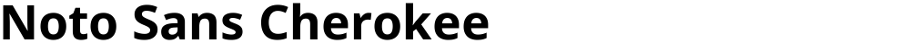 Noto Sans Cherokee
