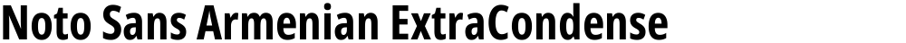 Noto Sans Armenian ExtraCondensed