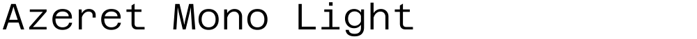 Azeret Mono Light