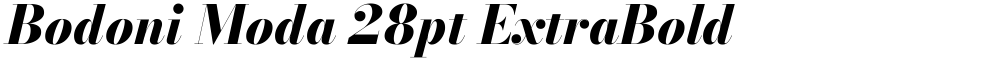 Bodoni Moda 28pt ExtraBold
