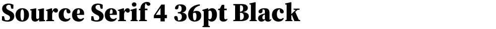 Source Serif 4 36pt Black