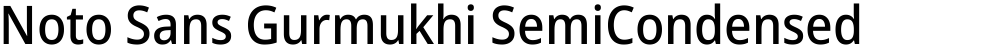 Noto Sans Gurmukhi SemiCondensed Medium