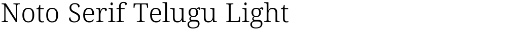 Noto Serif Telugu Light