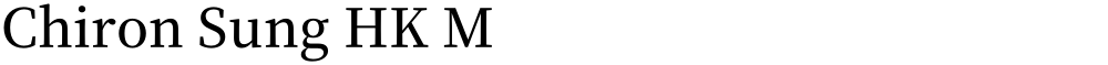 Chiron Sung HK M