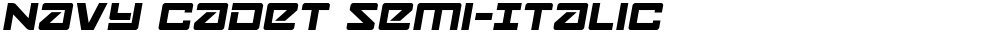 Navy Cadet Semi-Italic