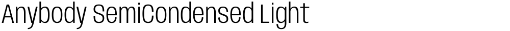 Anybody SemiCondensed Light