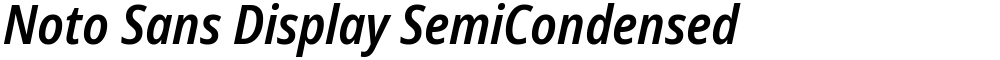 Noto Sans Display SemiCondensed SemiBold