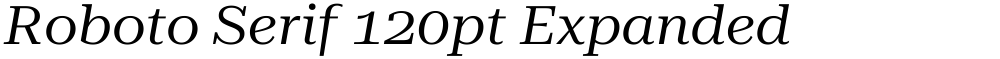 Roboto Serif 120pt Expanded