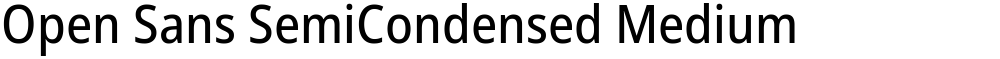 Open Sans SemiCondensed Medium