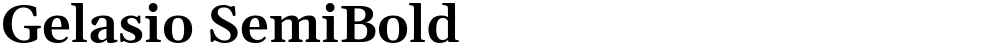 Gelasio SemiBold