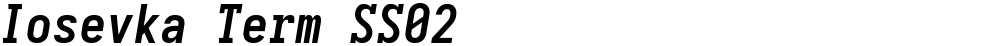 Iosevka Term SS02