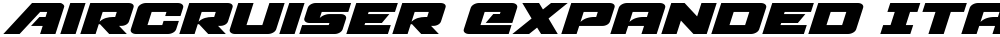 Aircruiser Expanded Italic