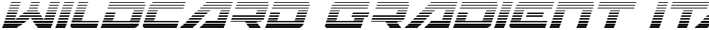 Wildcard Gradient Italic