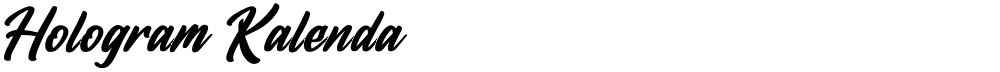 Hologram Kalenda