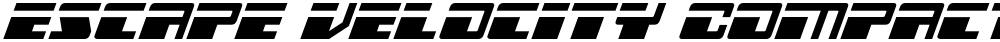 Escape Velocity Compact Italic