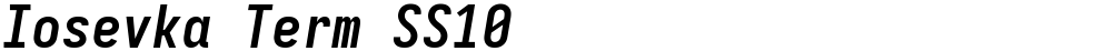 Iosevka Term SS10