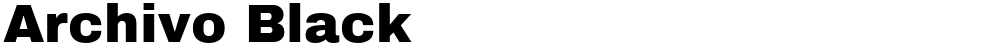 Archivo Black