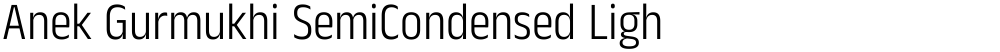 Anek Gurmukhi SemiCondensed Light