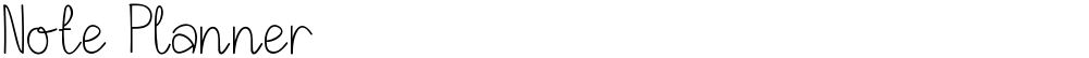 Note Planner