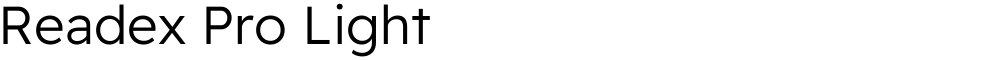Readex Pro Light