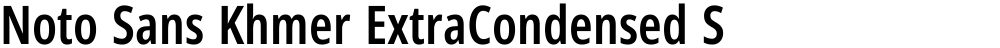 Noto Sans Khmer ExtraCondensed SemiBold