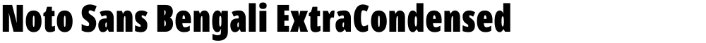 Noto Sans Bengali ExtraCondensed Black