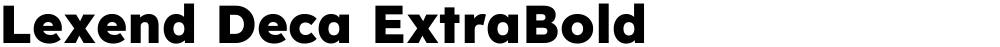 Lexend Deca ExtraBold