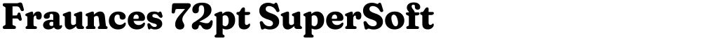 Fraunces 72pt SuperSoft
