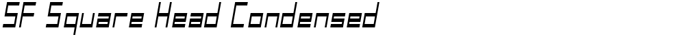 SF Square Head Condensed