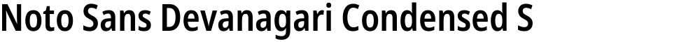 Noto Sans Devanagari Condensed SemiBold
