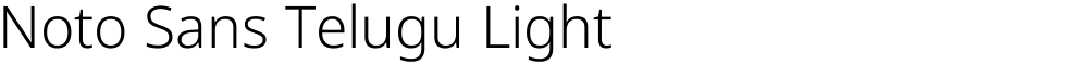 Noto Sans Telugu Light