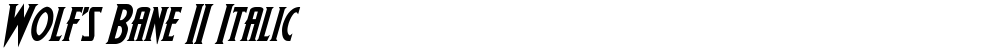 Wolf's Bane II Italic